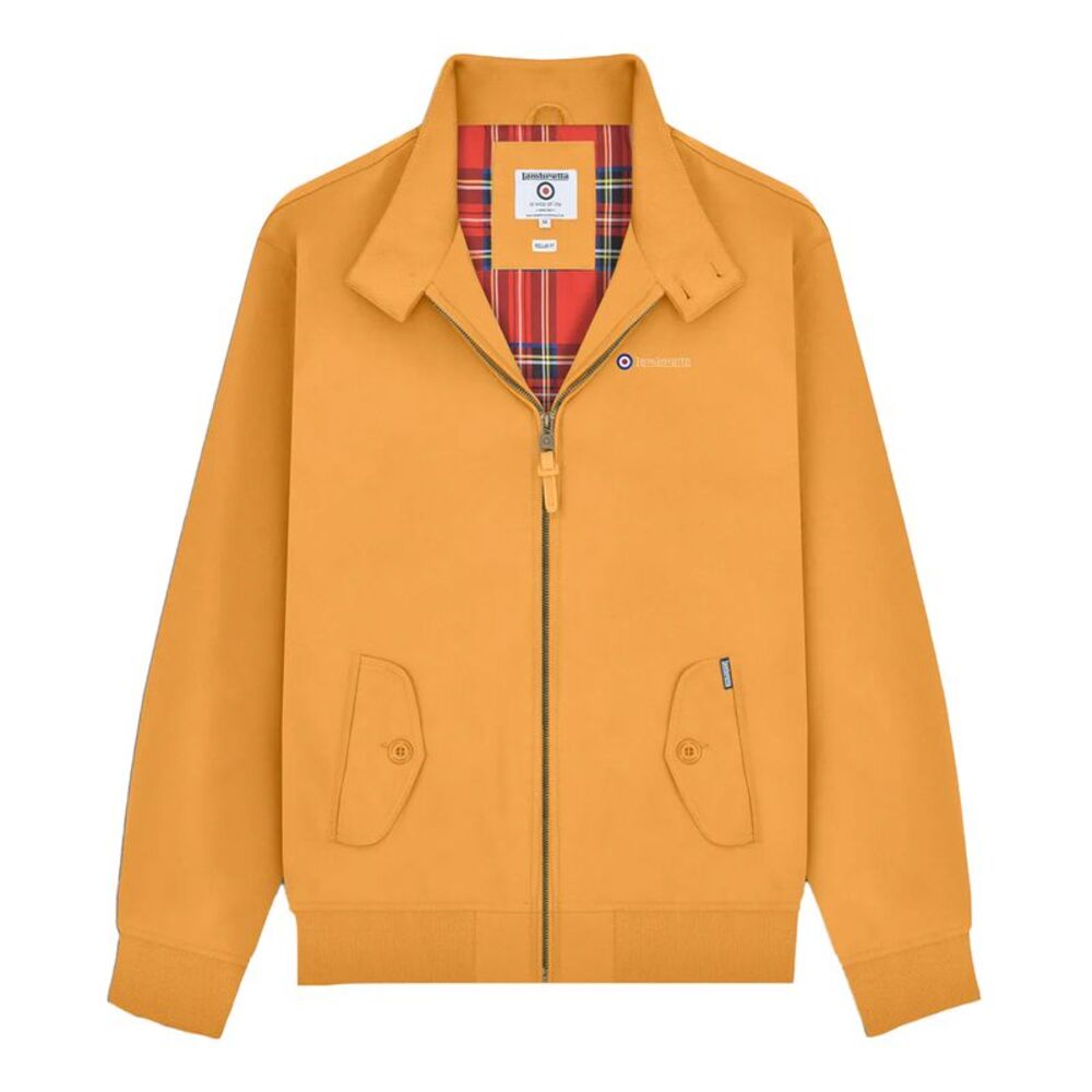 Lambretta Mens Shower Resistant Harrington Jacket / Mustard